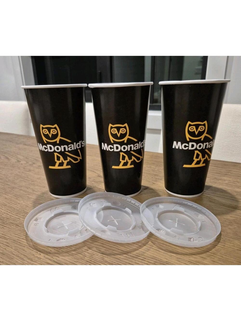 LOT (X3) OVO Cup x McDonalds Limited Edition Drake Meal After Hours Canada 2026